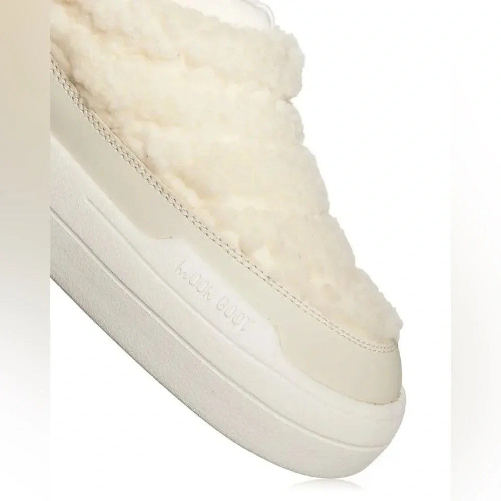 Moon Boot Exclusive Italian Platform Park Soft Sheepa Ankle Slip on Bootie sz 7